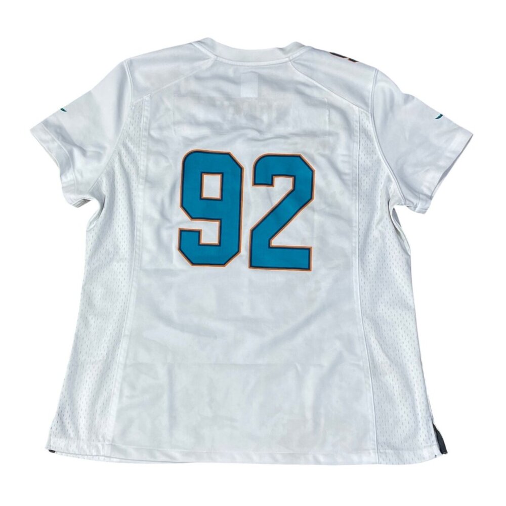 Nike NFL Miami Dolphins Jersey Shirt READ Size XL YOUTH SIZE STAINS - Picture 2 of 11